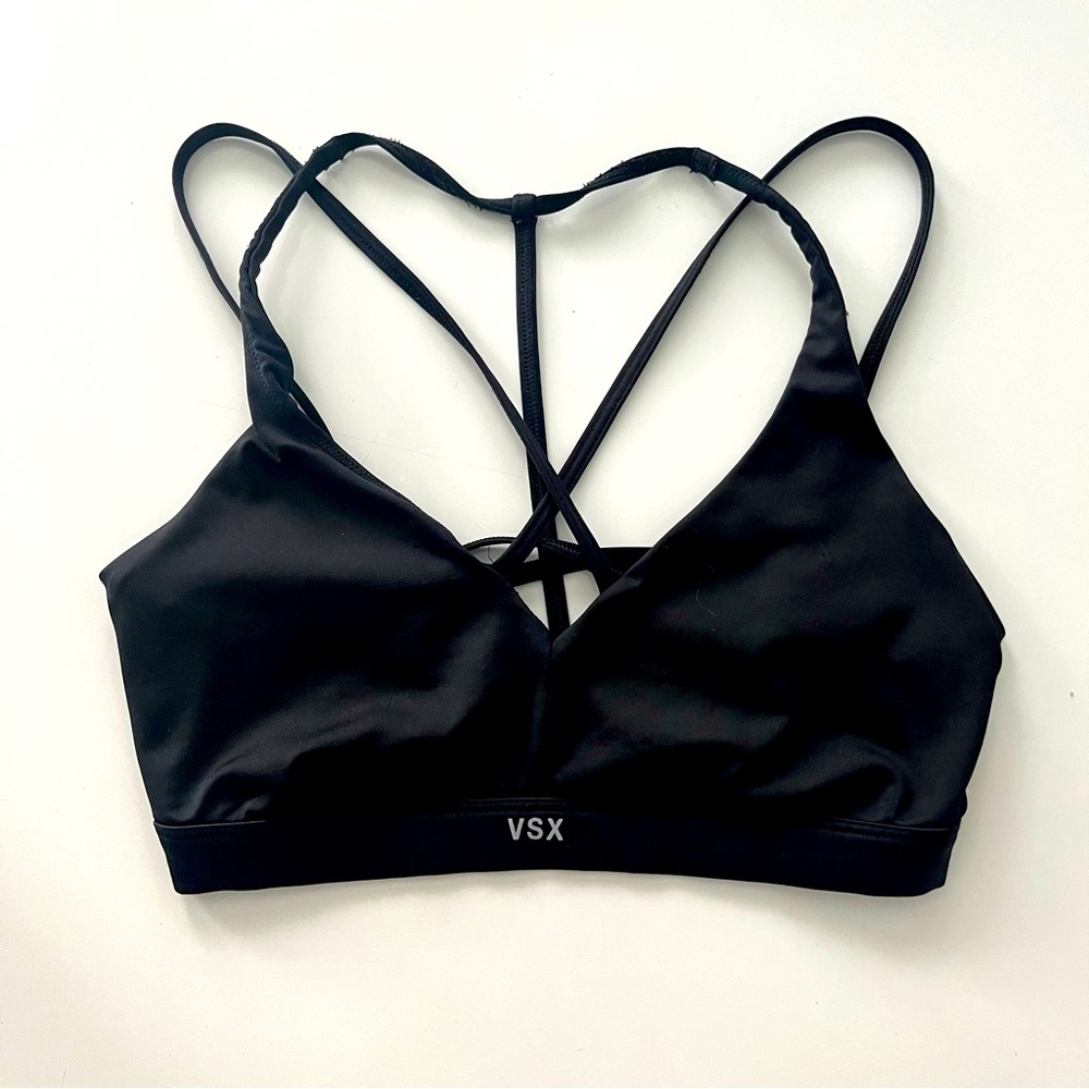 Victoria's Secret SPORT strappy black sports bra
